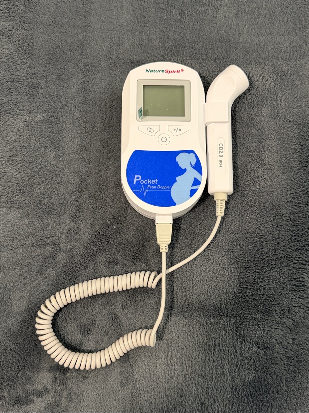 Pocket Fetal Doppler - White/Blue